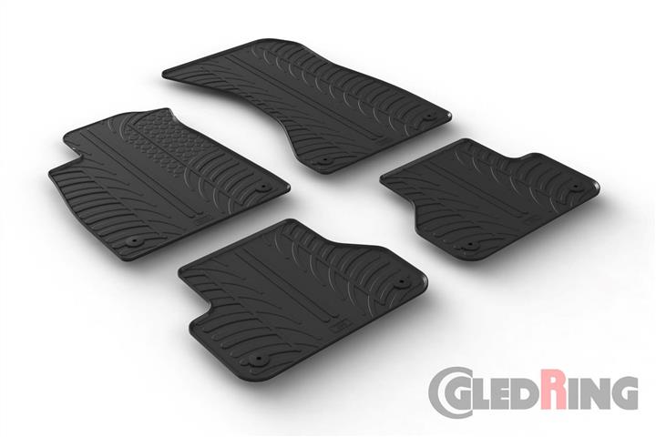 GledRing 0703 Коврики салона GledRing резиновые черные для Audi A5 (2017-) 0703: Купить в Польше - Отличная цена на 2407.PL!