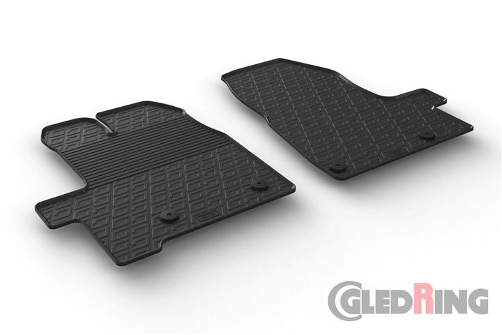 GledRing 0916 Коврики салона GledRing резиновые черные для Ford Tourneo custom (2012-) 0916: Отличная цена - Купить в Польше на 2407.PL!