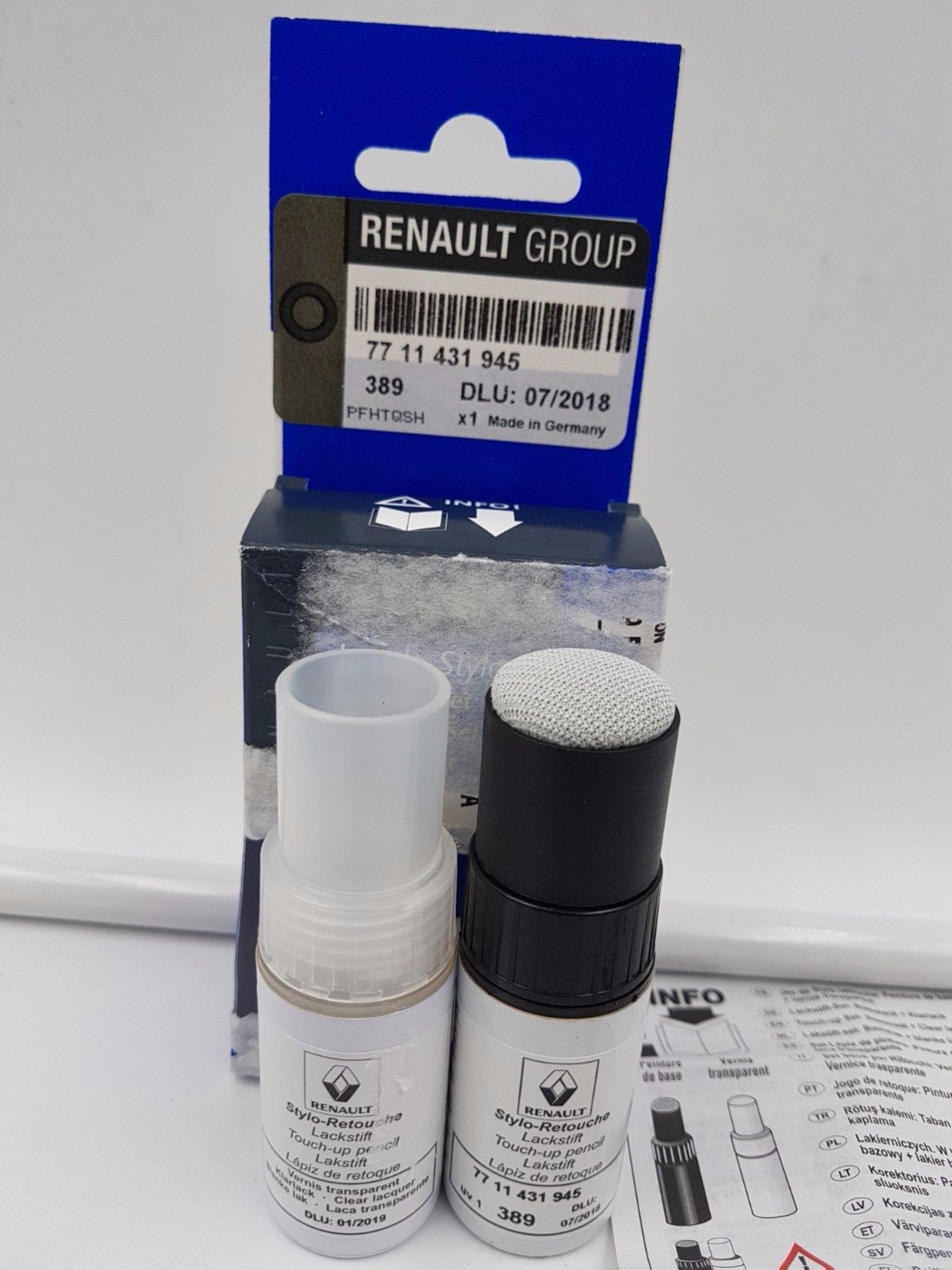 Renault 77 11 431 945 Touch Up Paint set, 2x8 ml 7711431945: Dobra cena w Polsce na 2407.PL - Kup Teraz!