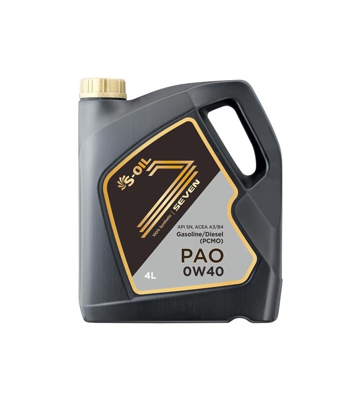 S-Oil SPAO0404 Engine oil S-Oil Seven PAO 0W-40, 4L SPAO0404: Buy near me at 2407.PL in Poland at an Affordable price!