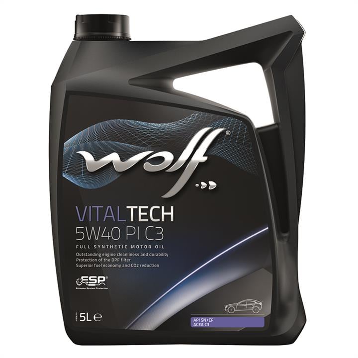 Wolf 8303012 Engine oil Wolf VitalTech PI 5W-40, 5L 8303012: Buy near me in Poland at 2407.PL - Good price!