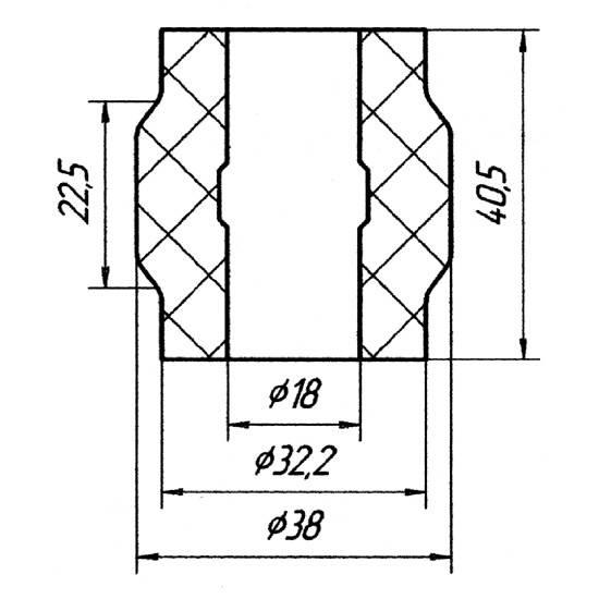 Stabilizator regulowany zewnętrzna tuleja (f18) Metgum 20-06