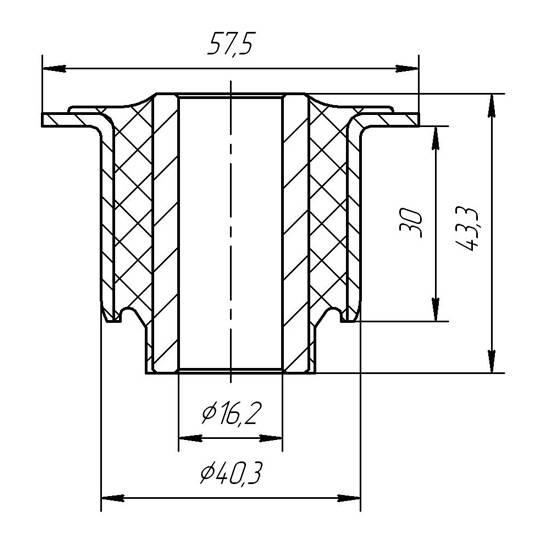 Silentblock Metgum 20-18