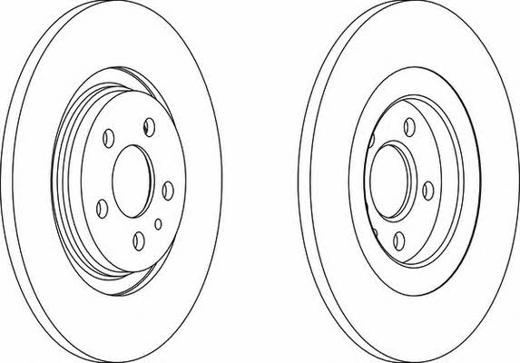 Ferodo DDF118-1 Bremsscheibe hinten, unbelüftet DDF1181: Kaufen Sie zu einem guten Preis in Polen bei 2407.PL!