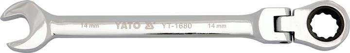 YT1681 Yato Ключ комбинированный с трещоткой и шарниром 15мм, 195 мм