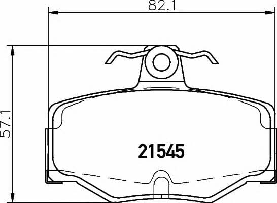 8DB355018021 Hella-Pagid Bremsbelagsatz