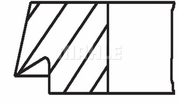 PISTON RINGS, SET Mahle Original 001 40 N0
