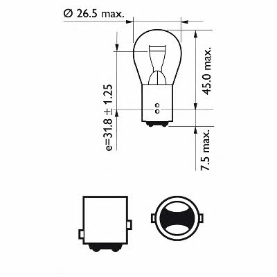 Philips Glow bulb PR21/5W 12V 21/5W – price 21 PLN