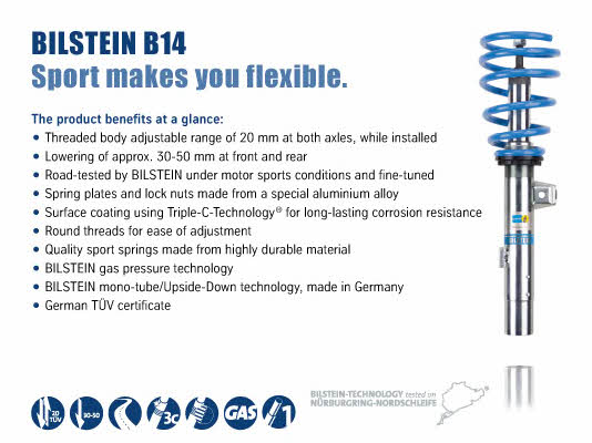 BIL003136 Bilstein Suspension Kit, coil springs