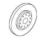 Vented brake disc, 1 pc VAG 5Q0 615 301 F