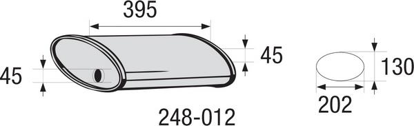 248012 Bosal Schalldaempfer, komplett
