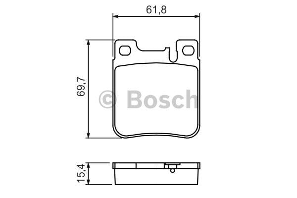 Brake pad set Bosch 0 986 460 965