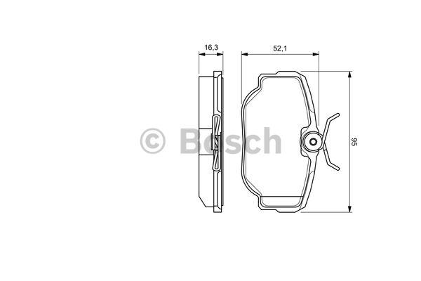 Bosch Brake pad set – price 126 PLN