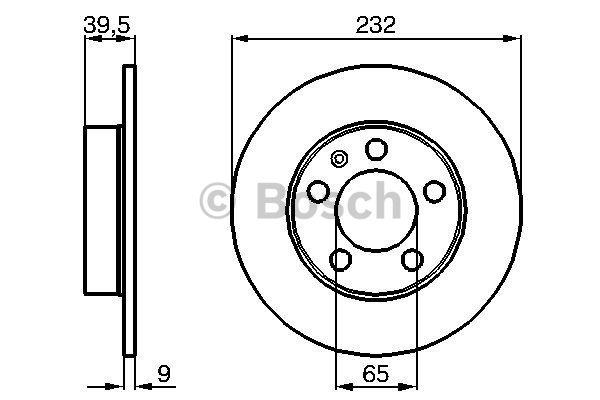 Bosch Bremsscheibe hinten voll – Preis 80 PLN