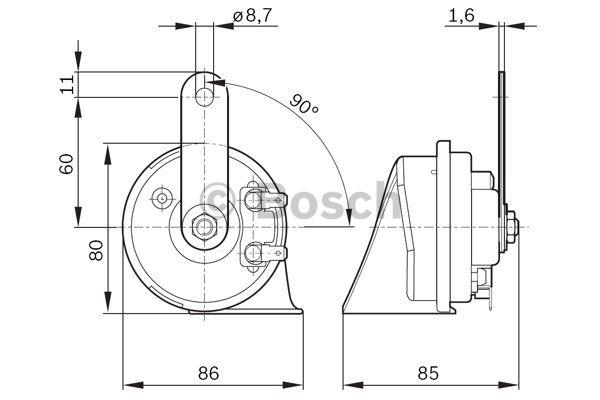 Bosch Sound signal – price 104 PLN