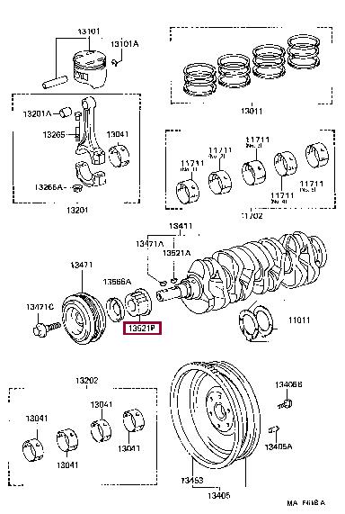 Buy Toyota 13521-74040 at a low price in Poland!
