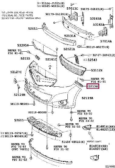 Купить Toyota 52536-0D090 по низкой цене в Польше!