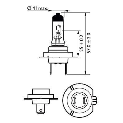 Philips Halogen lamp Philips Visionplus +60% 12V H7 55W +60% – price 64 PLN