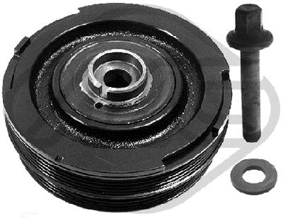 Metalcaucho 14553 Belt Pulley Set, crankshaft 14553: Buy near me at 2407.PL in Poland at an Affordable price!