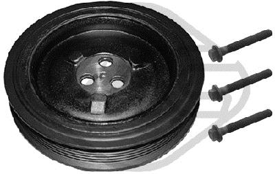 Metalcaucho 16018 Belt Pulley Set, crankshaft 16018: Buy near me in Poland at 2407.PL - Good price!