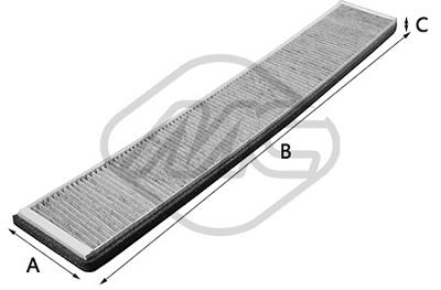 Metalcaucho 20027 Activated Carbon Cabin Filter 20027: Buy near me in Poland at 2407.PL - Good price!