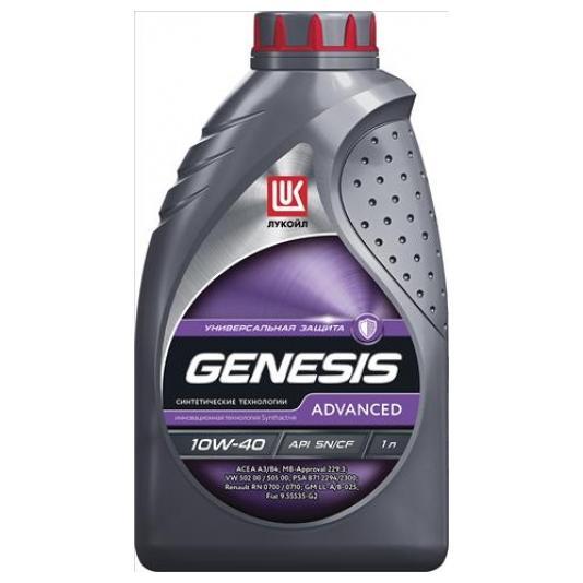 Lukoil 1599870 Engine oil Lukoil Genesis Advanced 5W-40, 1L 1599870: Buy near me in Poland at 2407.PL - Good price!