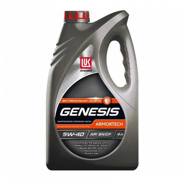 Lukoil 1539424 Engine oil Lukoil Genesis Armortech 5W-40, 4L 1539424: Buy near me in Poland at 2407.PL - Good price!