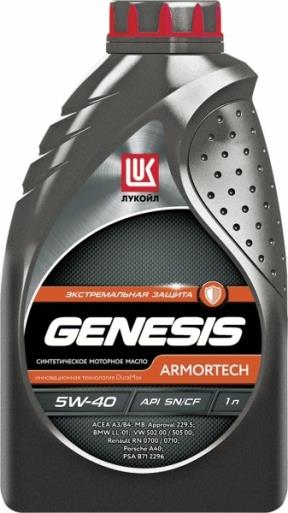 Lukoil 1539414 Engine oil Lukoil Genesis Armortech 5W-40, 1L 1539414: Buy near me in Poland at 2407.PL - Good price!
