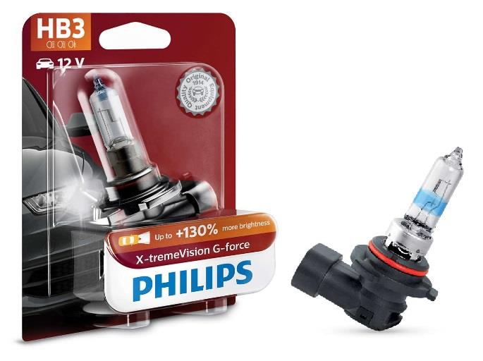 Philips 9005XVGB1 Halogen lamp Philips X-Tremevision G-Force +130% 12V HB3 60W +130% 9005XVGB1: Buy near me in Poland at 2407.PL - Good price!