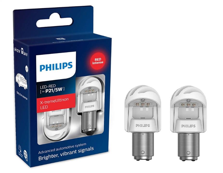 Philips 11499XURX2 LED lamp Philips X-tremeUltinon LED gen2 P21/5W 12/24V BAY15d (2 pcs.) 11499XURX2: Buy near me in Poland at 2407.PL - Good price!