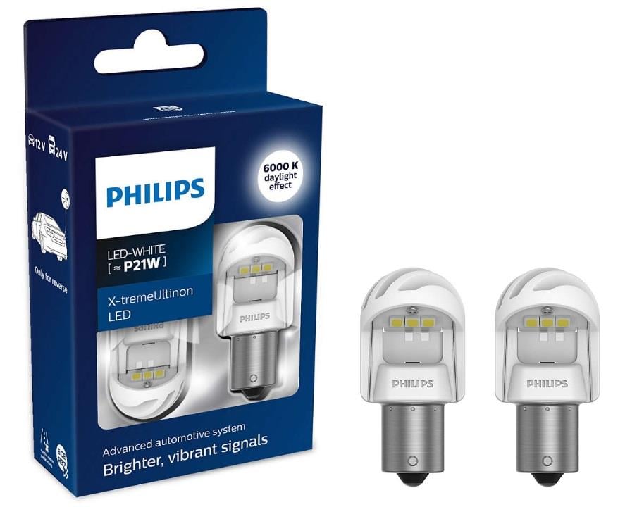 Philips 11498XUWX2 LED lamp Philips X-tremeUltinon LED gen2 P21W 12/24V BA15s (2 pcs.) 11498XUWX2: Buy near me at 2407.PL in Poland at an Affordable price!