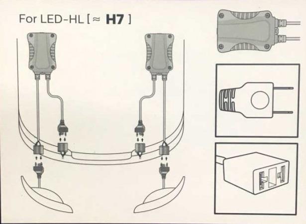 Ramki do żarówek LED Philips LED-CANbus H7 Philips 18952C2