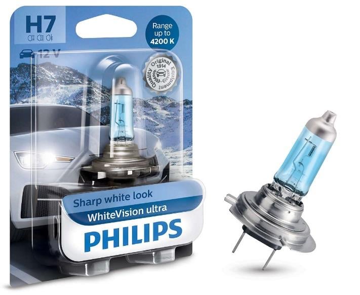 Philips 12972WVUB1 Halogen lamp Philips Whitevision Ultra 12V H7 55W 12972WVUB1: Buy near me in Poland at 2407.PL - Good price!