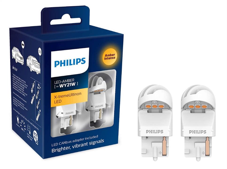 Philips 11065XUAXM LED lamp Philips X-tremeUltinon LED gen2 WY21W 12V W3x16d (2 pcs.) 11065XUAXM: Buy near me in Poland at 2407.PL - Good price!