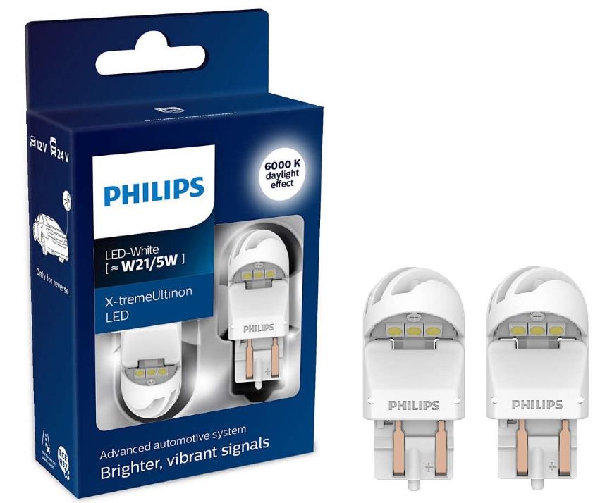 Philips 11066XUWX2 Лампа светодиодная Philips X-tremeUltinon LED gen2 W21/5W 12/24V W3x16q (2 шт.) 11066XUWX2: Отличная цена - Купить в Польше на 2407.PL!