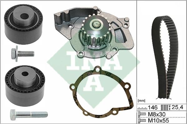 INA 530 0446 31 TIMING BELT KIT WITH WATER PUMP 530044631: Buy near me at 2407.PL in Poland at an Affordable price!