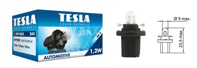 Tesla B77202 Glow bulb BAX 24V 1,2W B77202: Buy near me in Poland at 2407.PL - Good price!