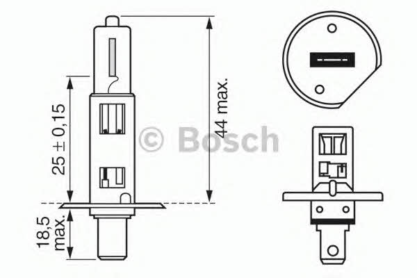 Bosch Żarówka halogenowa Bosch Xenon Blue 12V H1 55W – cena 18 PLN