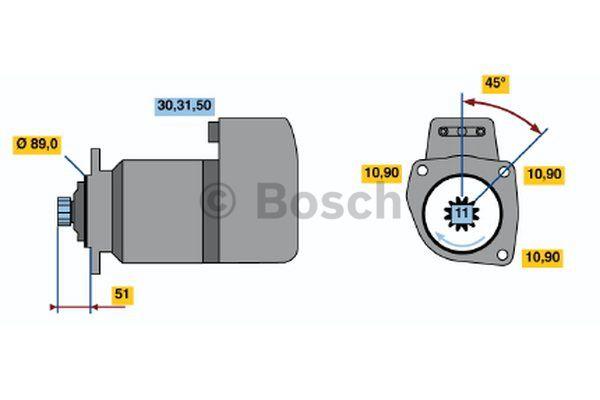 Anlasser Bosch 0 001 416 005