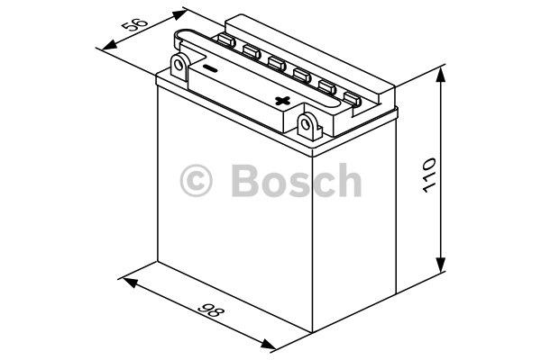 Bosch Akumulator Bosch 12V 3AH 30A(EN) P+ – cena