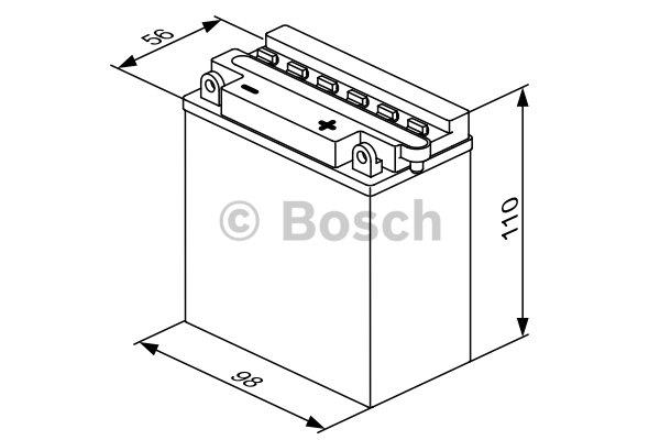 Bosch Starterbatterie Bosch 12V 3AH 30A(EN) R+ – Preis