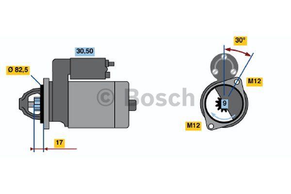 Стартер Bosch 0 001 107 073