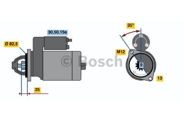 Rozrusznik Bosch 0 001 108 101