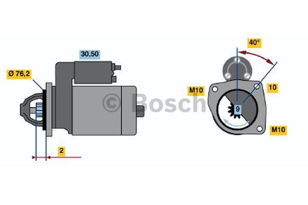 Anlasser Bosch 0 001 108 166