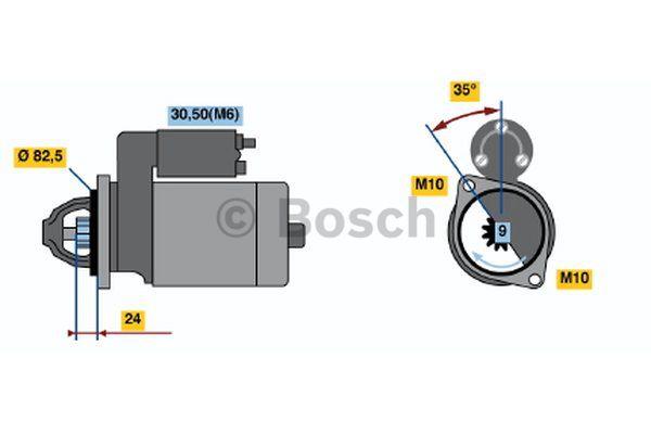 Стартер Bosch 0 001 109 042