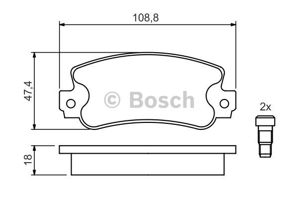 Bosch Klocki hamulcowe, zestaw – cena 52 PLN