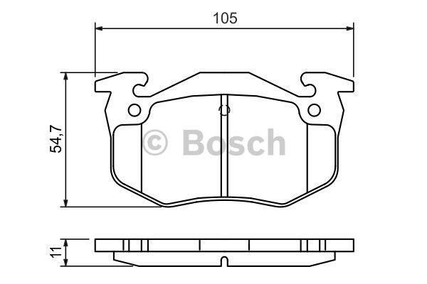 Bosch Brake Pad Set, disc brake – price 60 PLN