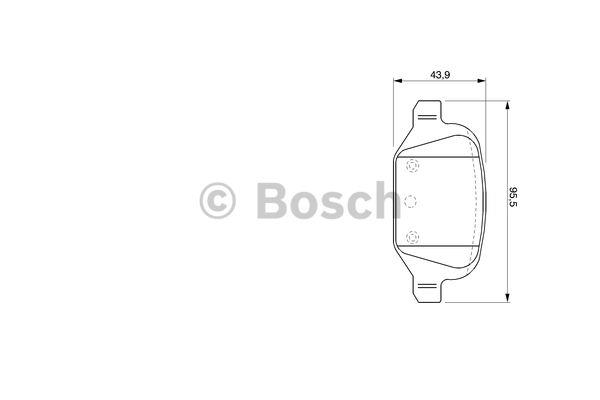 Тормозные колодки дисковые, комплект Bosch 0 986 424 756