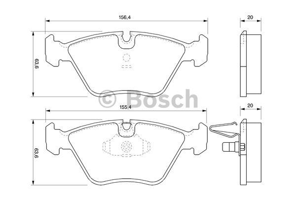 Bosch Klocki hamulcowe, zestaw – cena 149 PLN