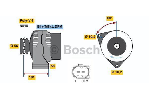 Alternator Bosch 0 124 515 046